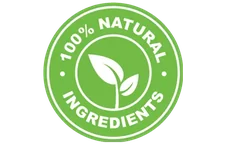100 percent natural ingredients badge