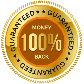Money back 100 percent guaranteed seal
